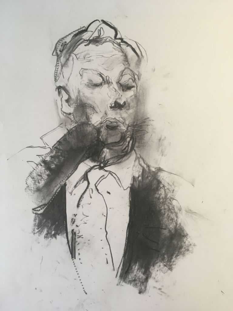 Paul Brandford, artist, sketch, Mark Thatcher