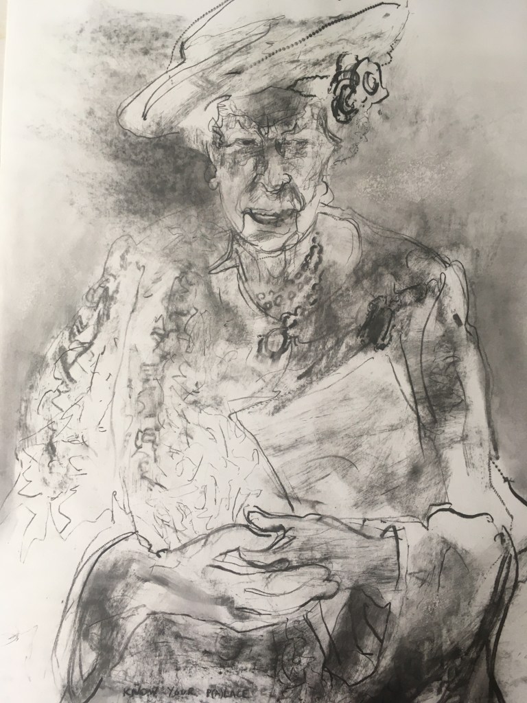 Paul Brandford, Queen Elizabeth II, royalty, painting, art, artist