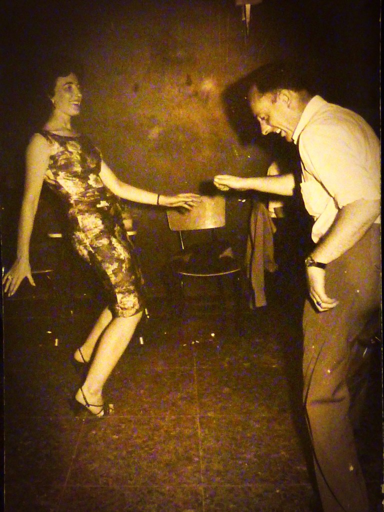 Joyce Slaven, Jimmy Slaven, dancing, 1950s