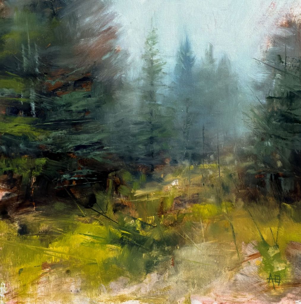 Al Bell, painter, painting, landscape, artist, Always a Way study