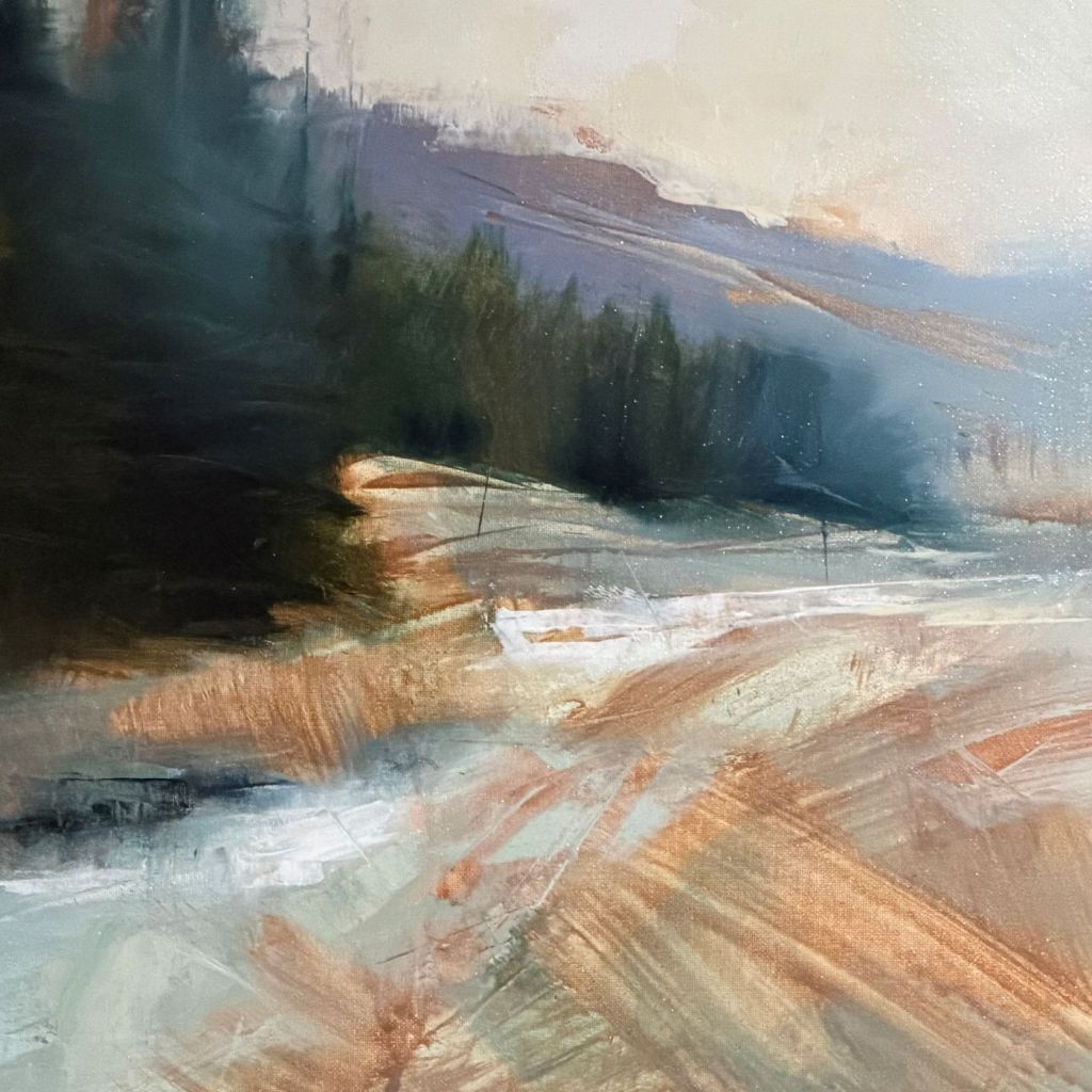 Al Bell, painter, painting, landscape, artist, Where Hills Sleep